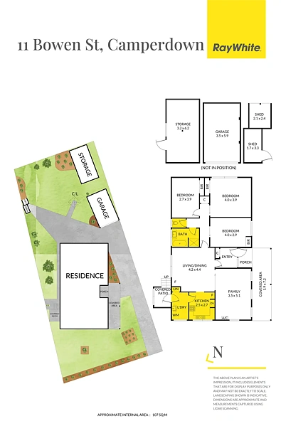फ्लोर प्लान - 11 Bowen Street, Camperdown, VIC 3260