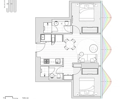 2103/371 Little Lonsdale Street, Melbourne, Melbourne CBD, 2 कमरे, 2 बाथरूम, Apartment