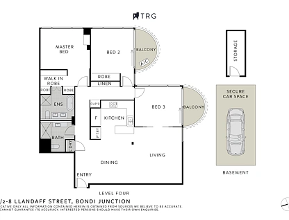 14/2-8 Llandaff Street, Bondi Junction, Eastern Suburbs, 3 Bedrooms, 2 Bathrooms, Apartment