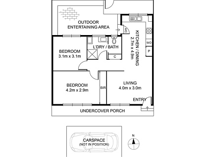 4/42 Bradley Street, Newport, VIC 3015, 2房, 1浴, Unit