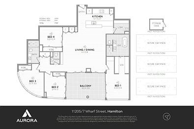 11205/7 Wharf Street, Hamilton, QLD 4007, 4房, 2浴, Apartment