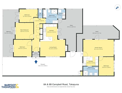 8A & 8B Campbell Road, Takapuna, North Shore City, 4 Kuwarto, 2 Banyo, House