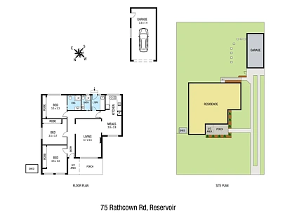 75 Rathcown Road, Reservoir, VIC 3073, 3 ਕਮਰੇ, 2 ਬਾਥਰੂਮ, House