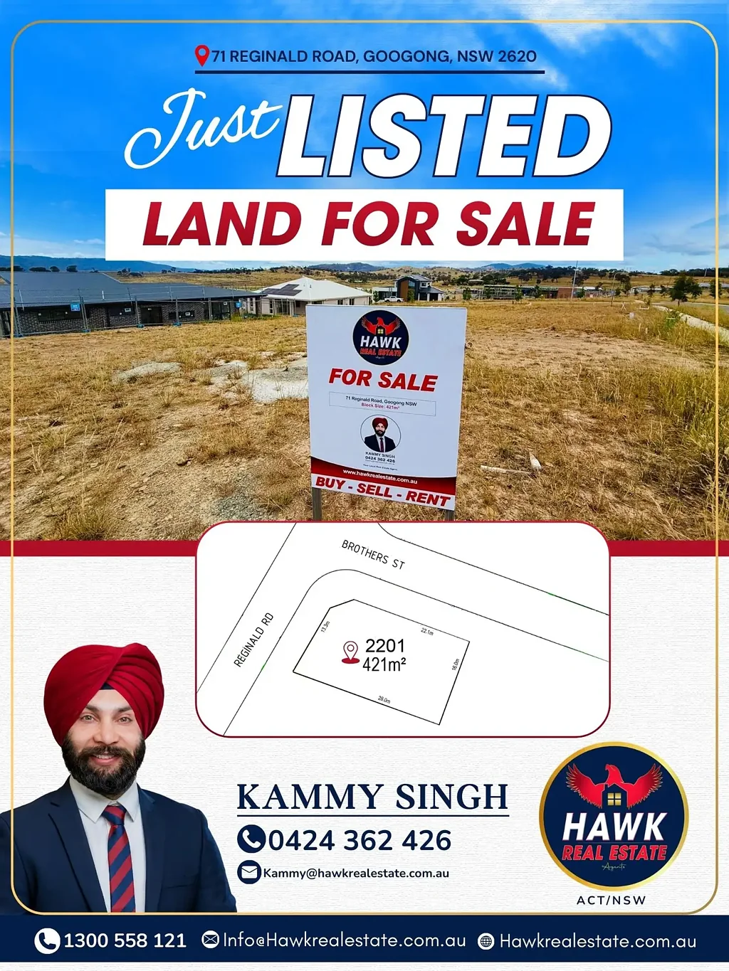 Googong Premium 421m² Block of Land – A Perfect Blend of Lifestyle & Investment