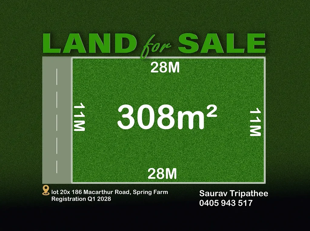 Spring Farm 宽敞前院设计 便捷交通网络 家庭友好社区 未来增长潜力 蓬勃发展地段 Land Selling Now | Q1 2028 Rego - Secure with just 5%