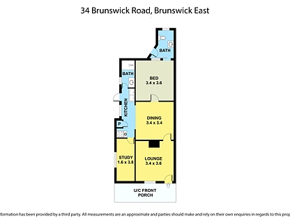 34 Brunswick Road, Brunswick East, North Melbourne, 1 phòng ngủ, 1 phòng tắm, House