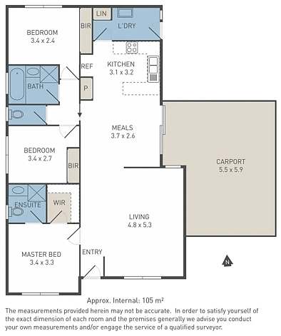 फ्लोर प्लान - 10 Harrier Street, Werribee, VIC 3030