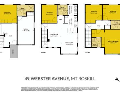 49 Webster Avenue, Mount Roskill, Auckland City, Auckland, 5房, 4浴, 独立屋