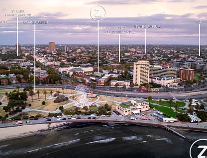 11/1 Acland Street, St Kilda, Melbourne CBD, 1房, 1浴, Apartment
