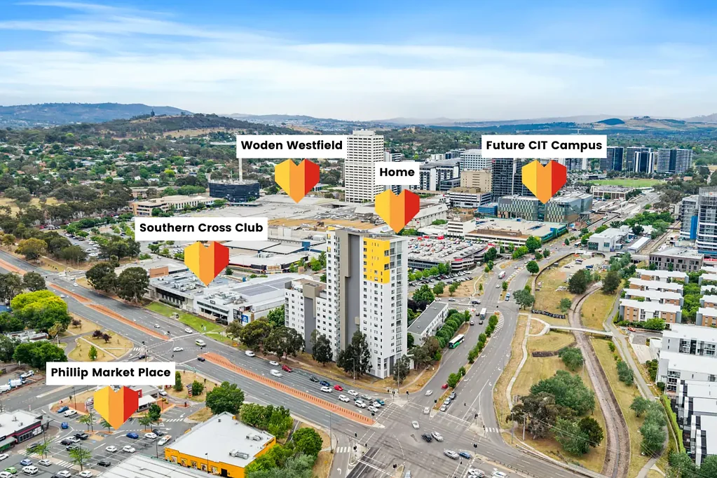 Phillip 2غرفة نوم WALK TO WODEN TOWN CENTRE WITHIN SECONDS AND THE CANBERRA HOSPITAL WITHIN MINUTES
