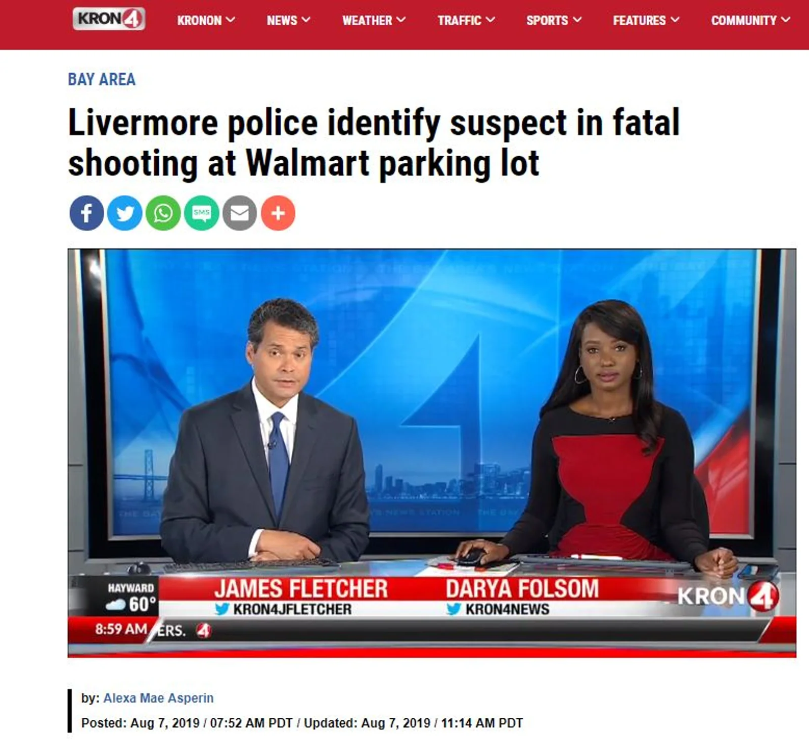 加州LivermoreWalmart沃尔玛又现枪击，1人死亡！