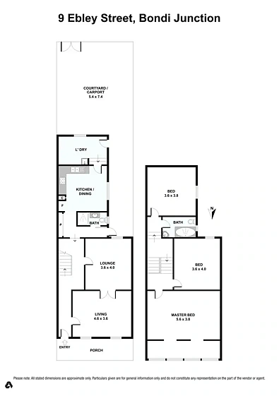 9 Ebley Street, Bondi Junction, NSW 2022, 4房, 2浴, House