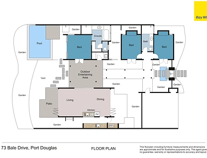 73 Bale Drive, Port Douglas, Cairns, 3部屋, 2バスルーム, House