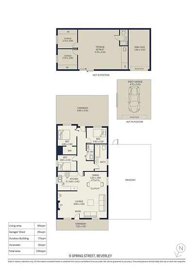Plano ng Bahay - 9 Spring Street, Beverley, SA 5009