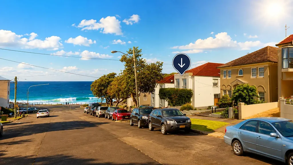 Stones throw to Maroubra Beach.
