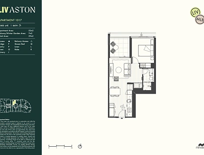 1017/7 Siddeley Street, Docklands, Melbourne CBD, 1 Schlafzimmer, 1 Badezimmer, Apartment