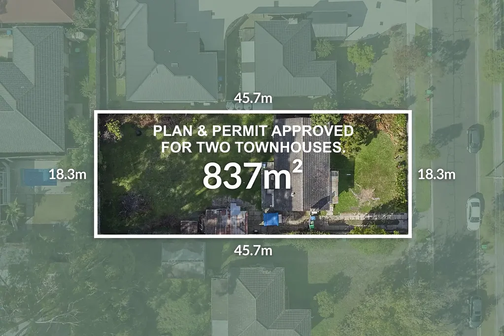 Croydon South 2 Bedroom Plan And Permit Approved for Two Townhouses
