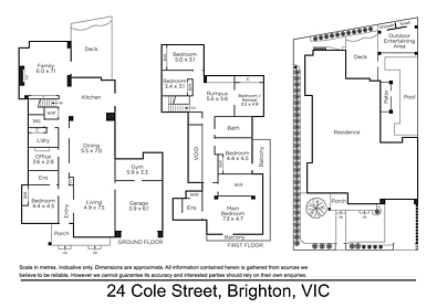 Plano ng Bahay - 24 Cole Street, Brighton, VIC 3186