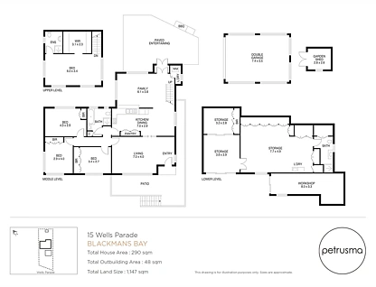 15 Wells Parade, Blackmans Bay, Hobart, 4 chambres, 2 salles de bain, House