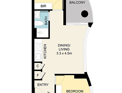 712/8 Hallenstein Street, Footscray, Western Melbourne, 2部屋, 1バスルーム, Apartment