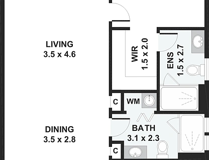 202/11 Drayton Terrace, Wynnum, Brisbane - Eastern Region, 2 غرف, 2 حمامات, Apartment