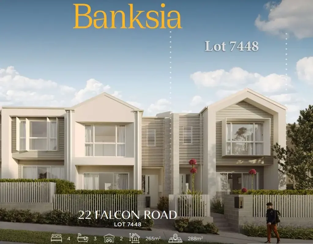 Oran Park 4房 现代风格三居室 双车位设计 Caesarstone台面 瀑布边缘 中央空调 全景观景 25年保修 增长走廊 机场便捷 🏡 Brand New Terrace Homes || Q3 2026 Completion