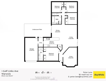 1 Golf Links Avenue, Warwick, Darling Downs, 4 રૂમ, 2 બાથરૂમ, House