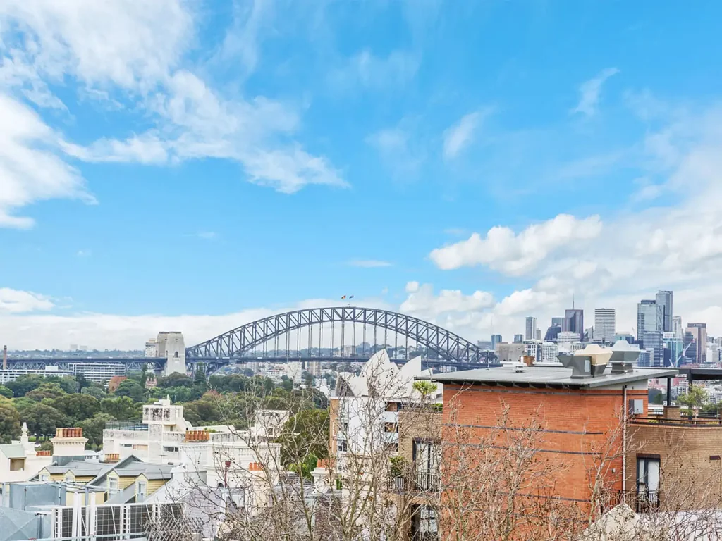 Fully Furnished Studio with spectacular views of Sydney's iconic Harbour Bridge and city skyline