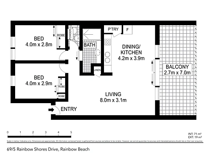 69/5 Rainbow Shores Drive, Rainbow Beach, Wide Bay, 2 Kuwarto, 1 Banyo, Apartment