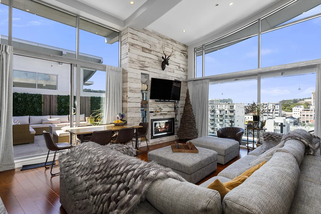 Te Aro 3બેડરૂમ Refined Penthouse Living in the Heart of the City!