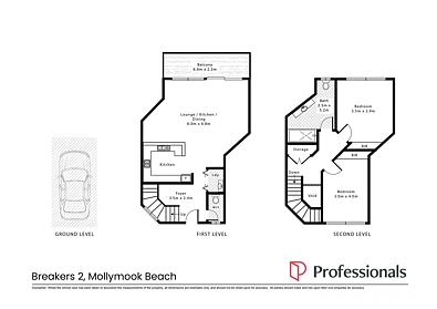 2/62 Ocean Street, Mollymook, NSW 2539, 2 chambres, 1 salles de bain, Unit