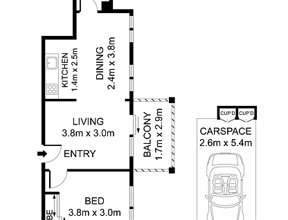 12/35 Marlborough Street, Drummoyne, Inner West, 1部屋, 1バスルーム, Apartment