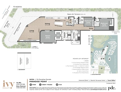 1/4 Paradise Parade, Paradise Point, Gold Coast, 3房, 3浴, Apartment