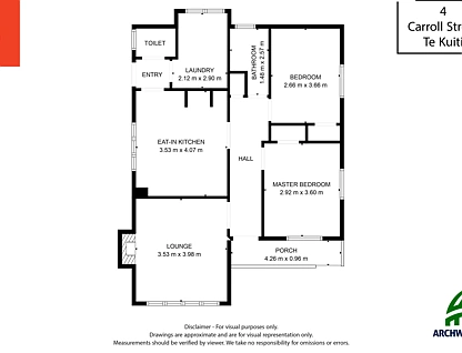 4 Carroll Street, Te Kuiti, Waitomo, 2 Bedrooms, 1 Bathrooms, House
