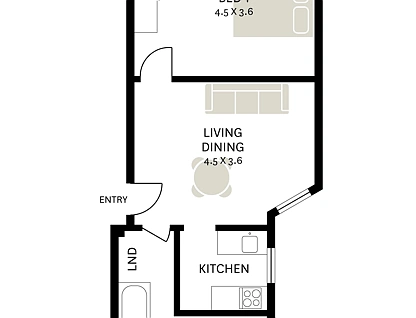 5/42-44 Kings Cross Road, Potts Point, Sydney CBD, 1房, 1浴, Apartment