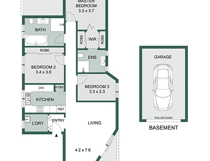 3/13 Salisbury Road, Kensington, Eastern Suburbs, 3房, 2浴, Apartment