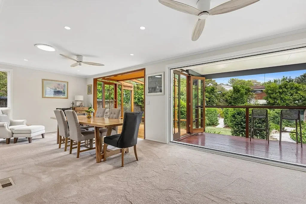 Spacious family home with entertainer's deck and lush gardens