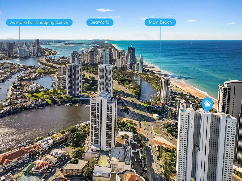 Surfers Paradise 2ห้องนอน House Sized Proportions in the Sky - 177sqm of Coastal Living