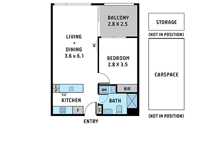 508a/400 Burwood Highway, Wantirna South, East Melbourne, 1 phòng ngủ, 1 phòng tắm, Apartment