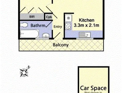 16/50 Richardson Street, Essendon, North Melbourne, 1部屋, 1バスルーム, Apartment