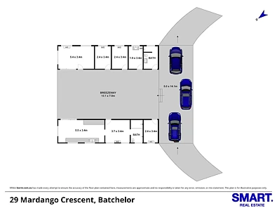 ਮੰਜ਼ਿਲ ਦੀ ਯੋਜਨਾ - 29 Mardango Crescent, Batchelor, NT 845