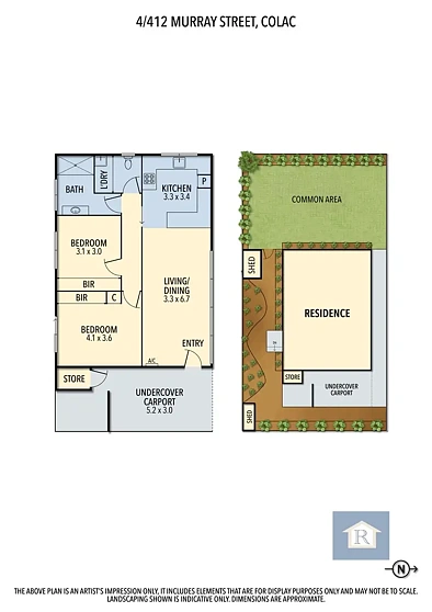 4/412 Murray Street, Colac, VIC 3250, 2房, 1浴, Unit