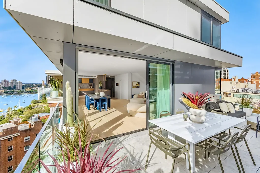 Potts Point 3غرفة نوم Extraordinary Potts Point Penthouse With Breathtaking Harbour Views