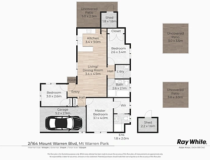 2/164 MOUNT WARREN BOULEVARD, Mount Warren Park, Brisbane - Southern Region, 3房, 2浴, House