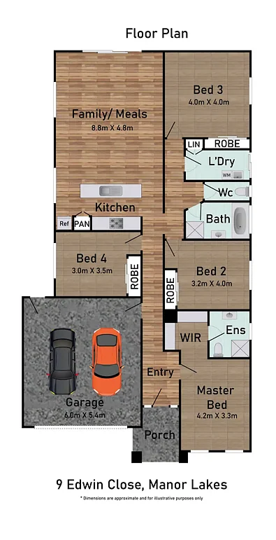 9 Edwin Close, Manor Lakes, VIC 3024, 4 slaapkamers, 2 badkamers, House