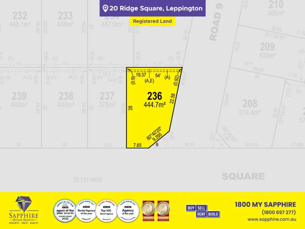 Leppington Just Listed | Registered Block