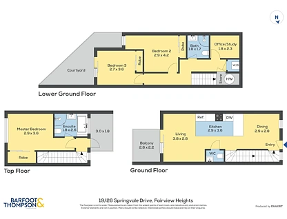 19/26 Springvale Drive, Fairview Heights, North Shore City, 3 Bedrooms, 2 Bathrooms, Townhouse