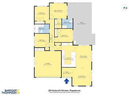 24 Holcroft Street, Papakura, Auckland, 4房, 2浴, 独立屋