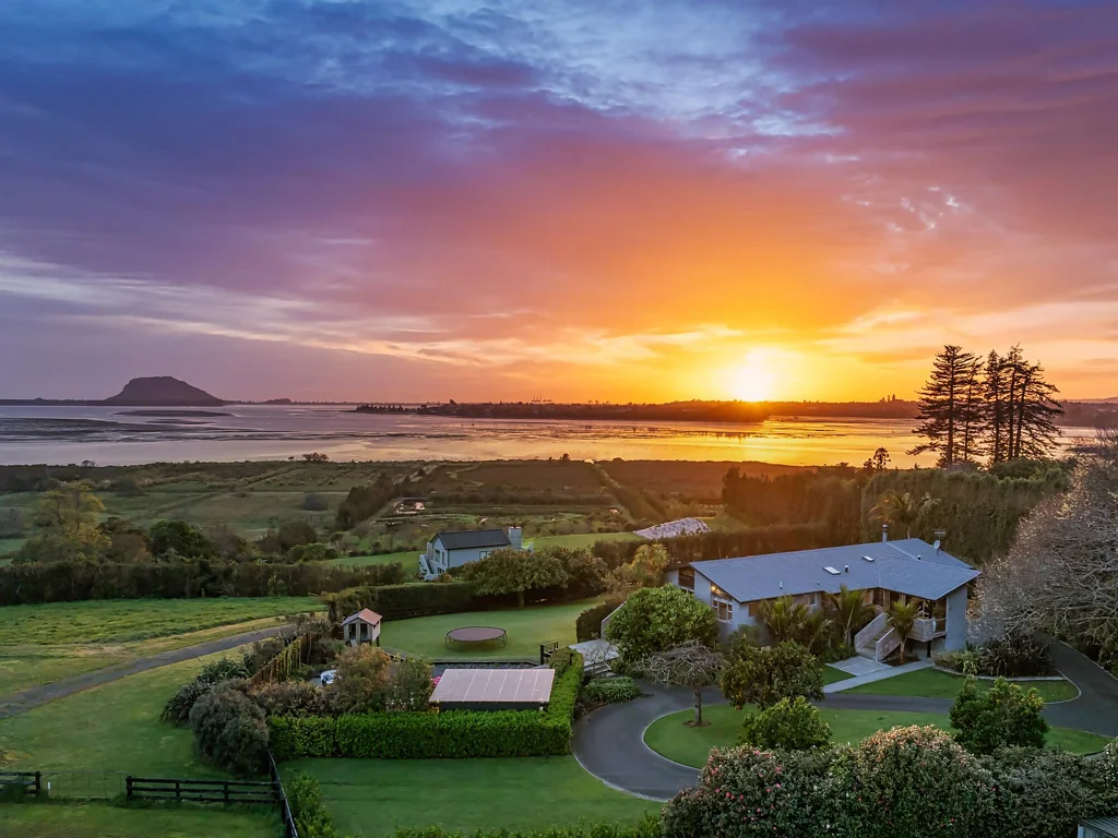 Te Puna  Remarkable sunrise views, space for generations
