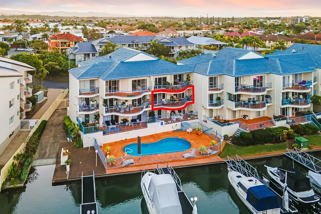 Runaway Bay 2 Bedroom Spacious Waterside Apartment Boasting A Perfect Easterly Aspect and Tranquil Water Views - Ideal for Investors or Owner-Occupiers!